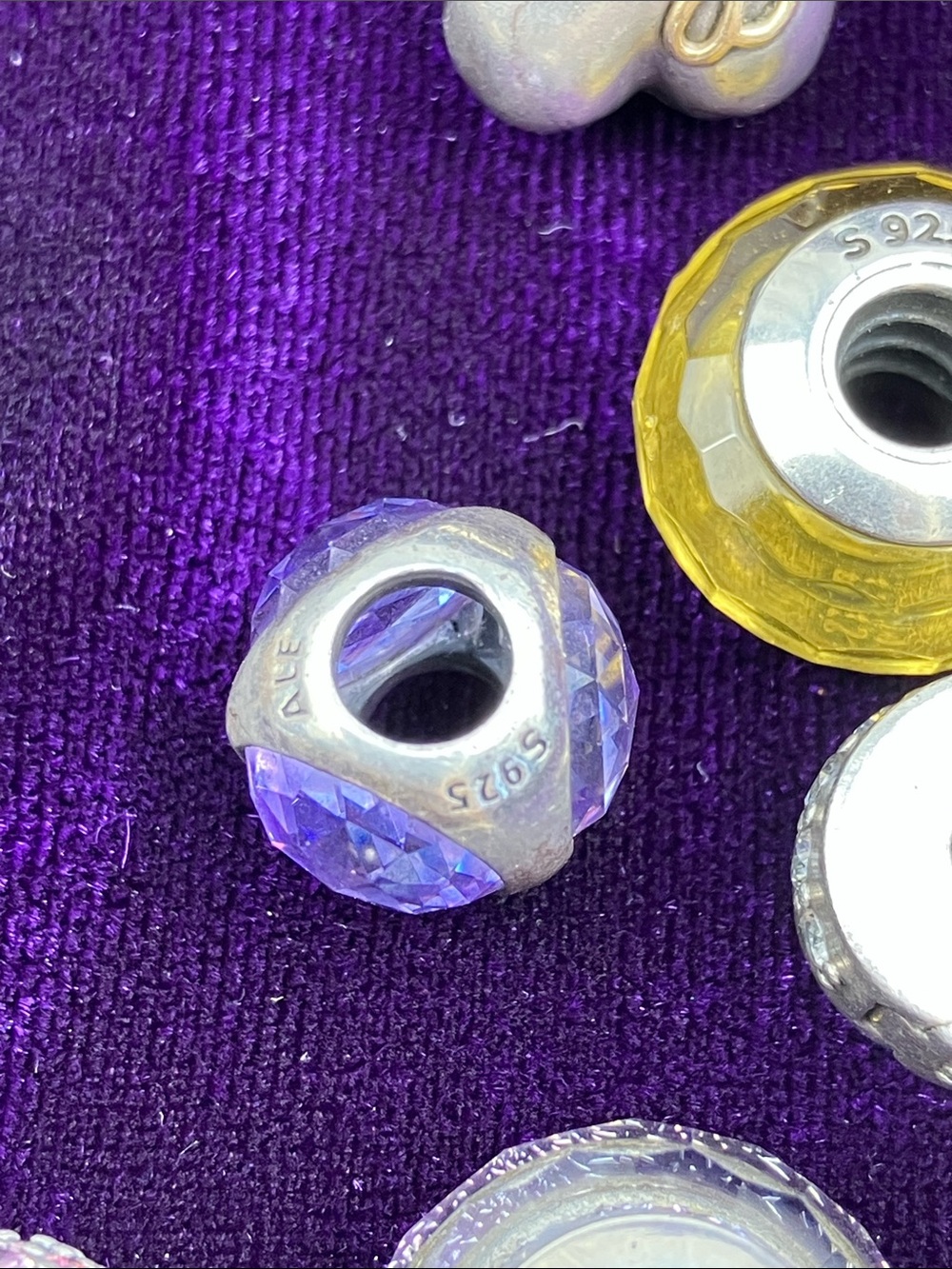 11 Pcs Pandora Purple and Gold Charm Collection - Picture 7 of 7
